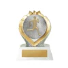 Silver / gold sierra tower-netball with resin construction