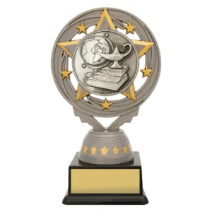 Silver silver academic torch with plastic construction