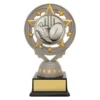 Silver silver aussie rules torch with plastic construction