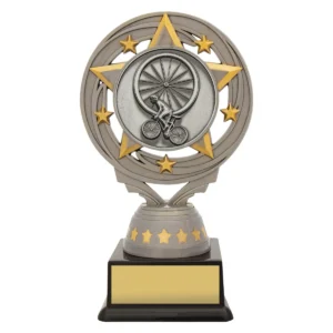 Silver silver cycling torch with plastic construction