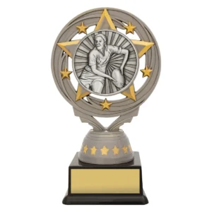 Silver silver female rugby torch with plastic construction