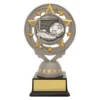 Silver silver football torch with plastic construction