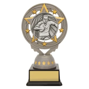 Silver silver male rugby torch with plastic construction