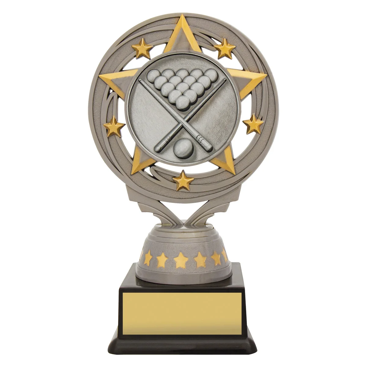 Silver silver pool / snooker torch with plastic construction