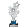 Blue silver starburst with plastic / marble construction