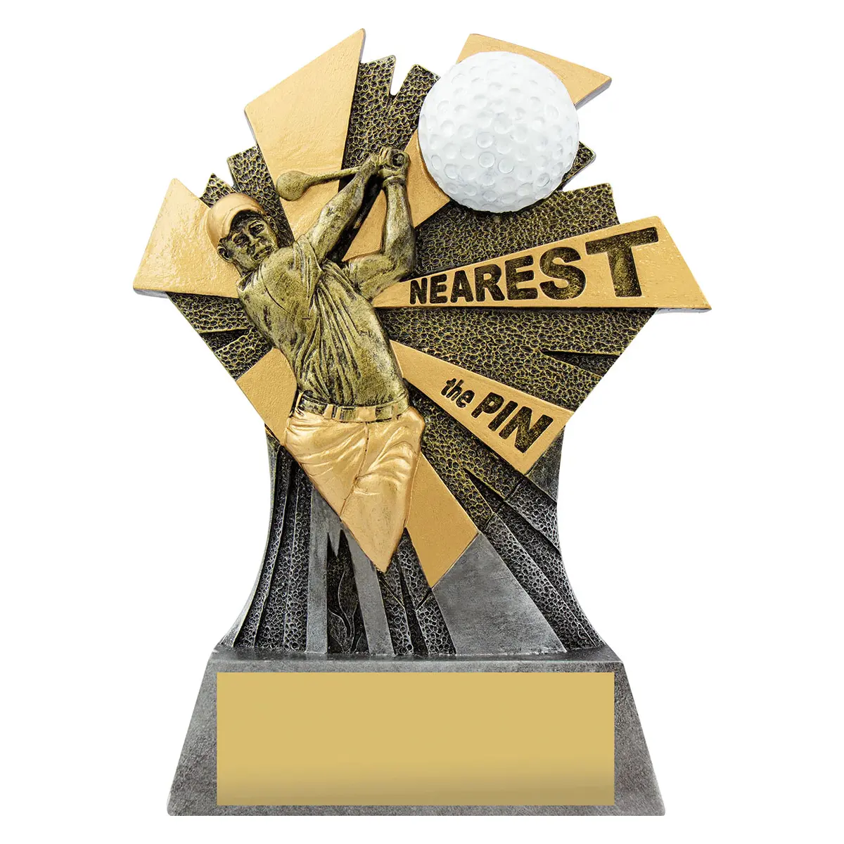 Gold / silver smash - nearest the pin with resin construction