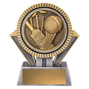 Silver / gold spartan - cricket with resin construction
