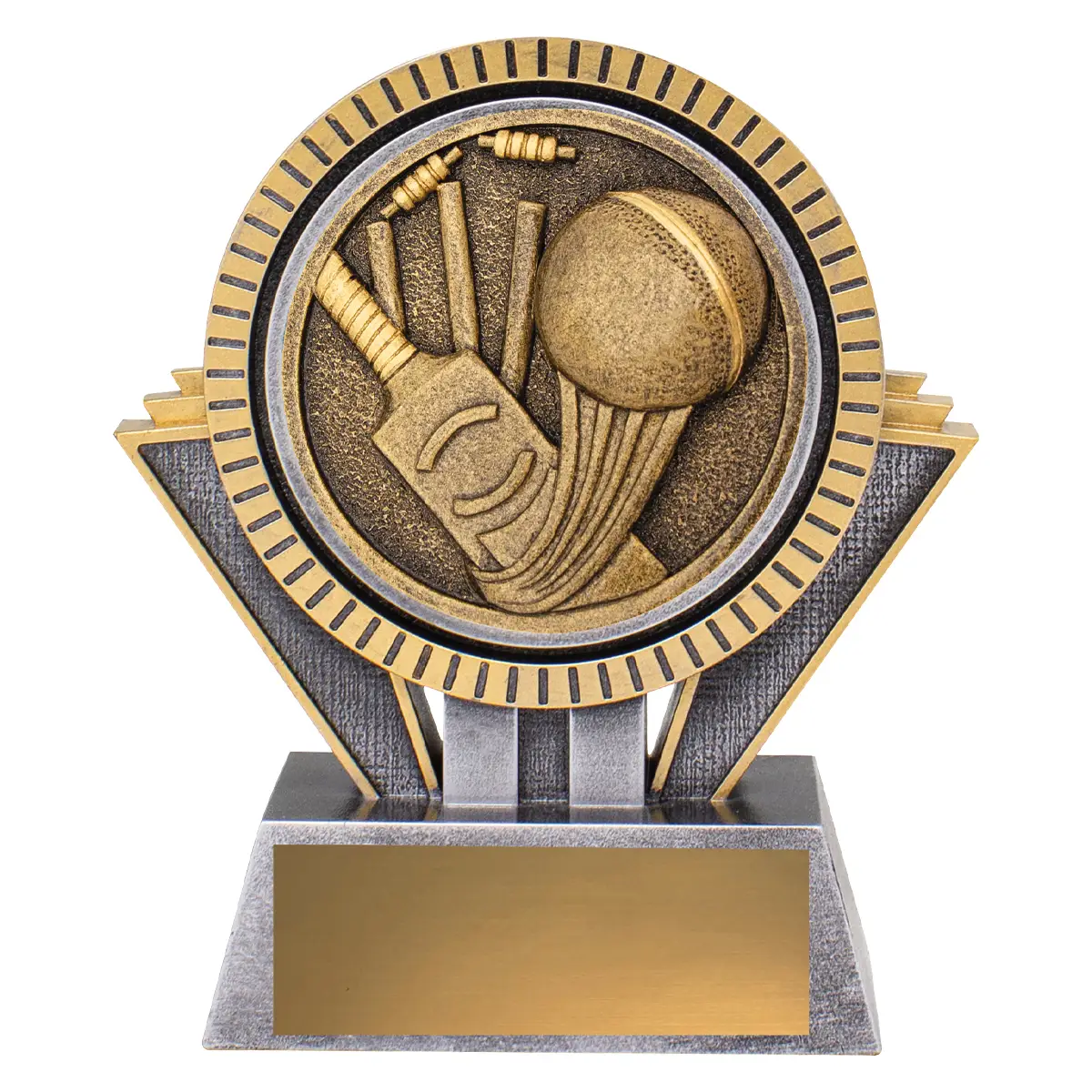 Silver / gold spartan - cricket with resin construction