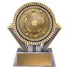 Silver & gold spartan - football with resin construction