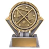 Silver / gold spartan - hockey with resin construction