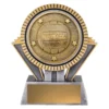 Silver / gold spartan - netball with resin construction