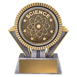 Silver & gold spartan - science with resin construction