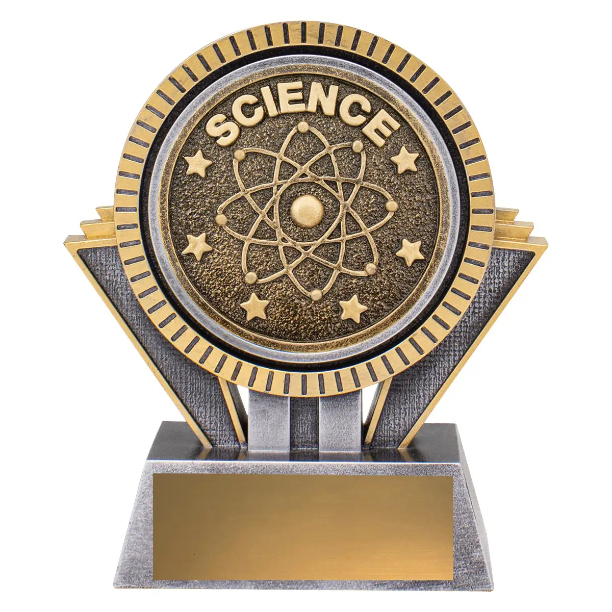 Silver & gold spartan - science with resin construction