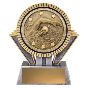 Silver / gold spartan - swim with resin construction