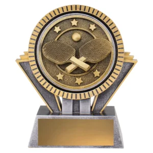 Silver / gold spartan - table tennis with resin construction