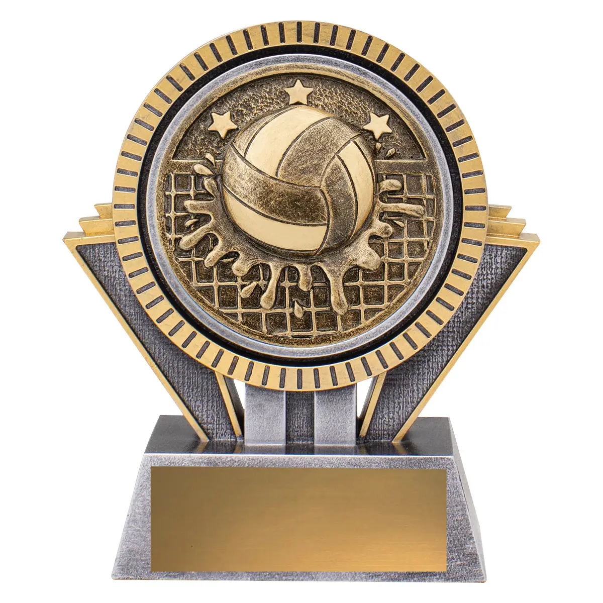 Silver & gold spartan - water polo with resin construction
