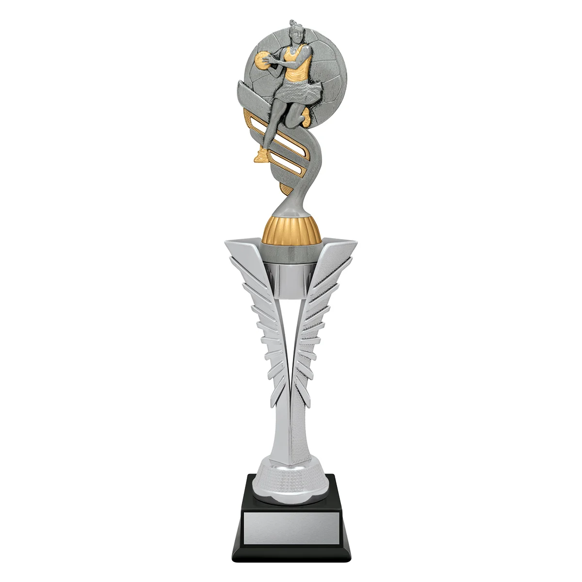 Silver spear - netball with plastic construction