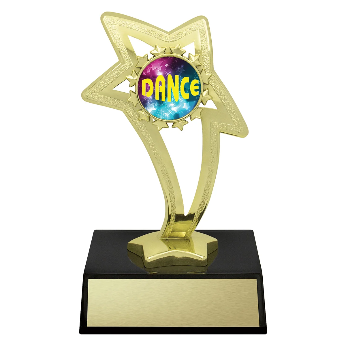 Gold star holder with plastic construction