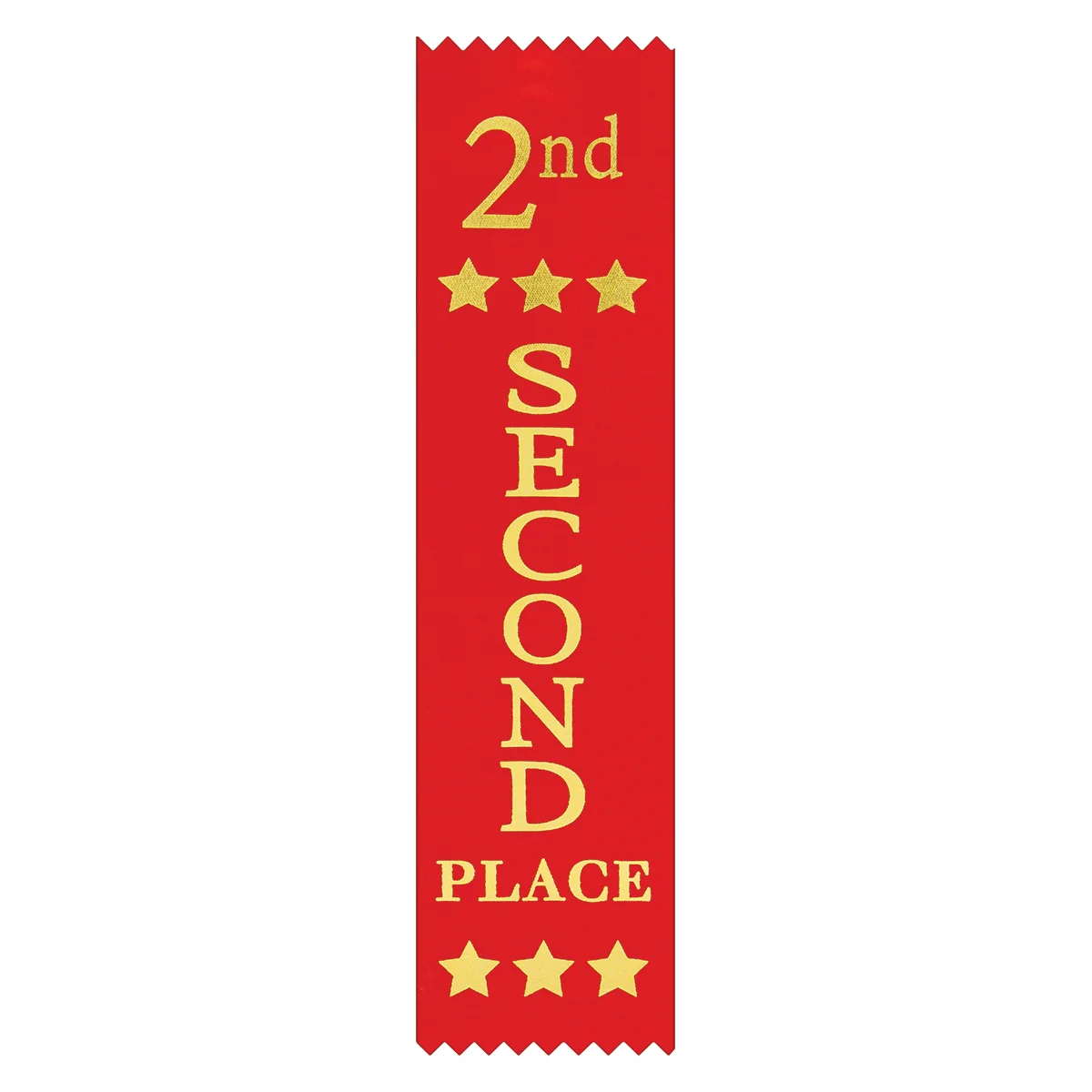 Red star ribbon - second place with ribbon construction