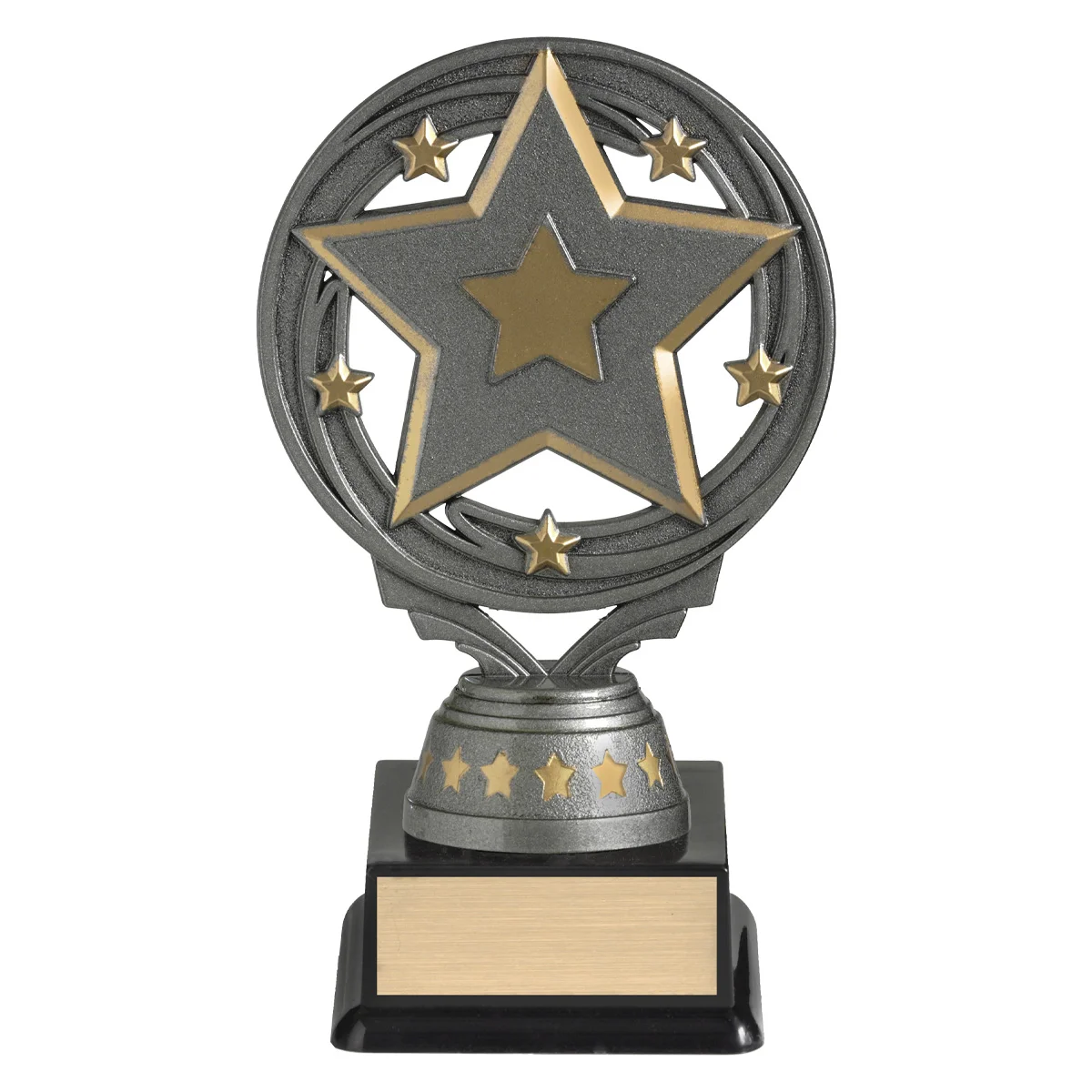 Silver star torch with plastic construction