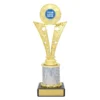 Gold / silver starbeam trophy with plastic / marble construction