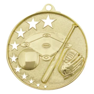 Gold stars series with metal construction