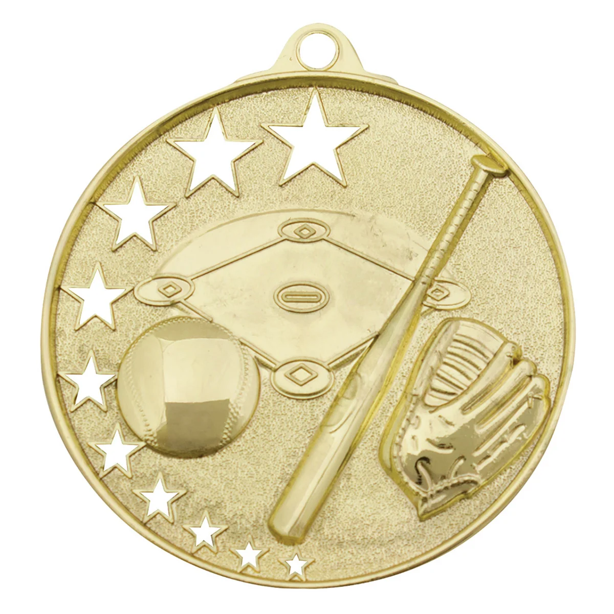 Gold stars series with metal construction