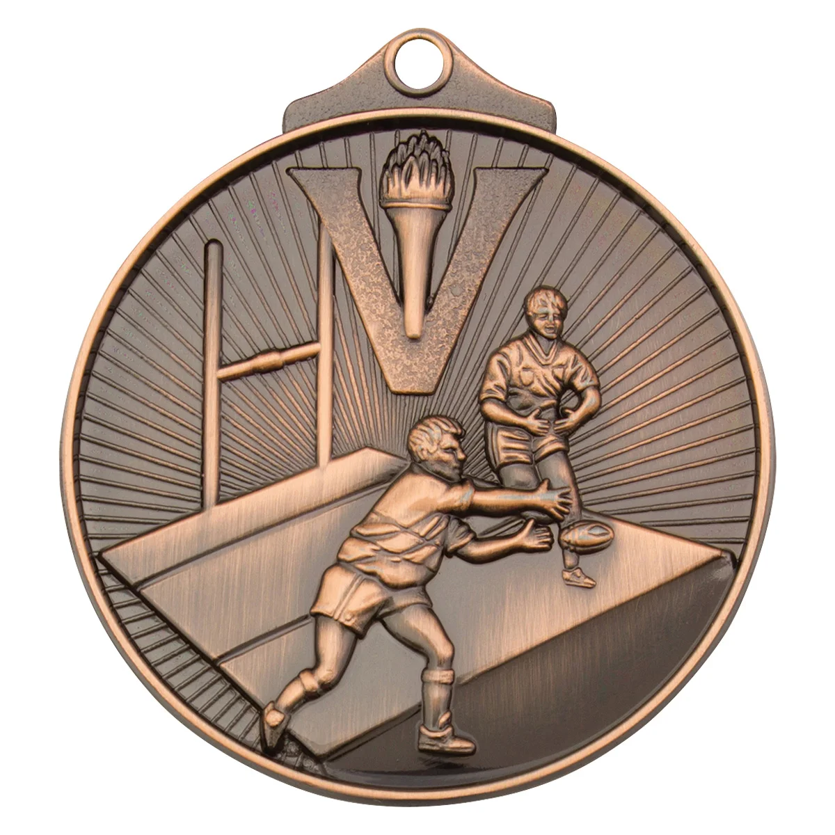 Bronze sunraysia medal with metal construction
