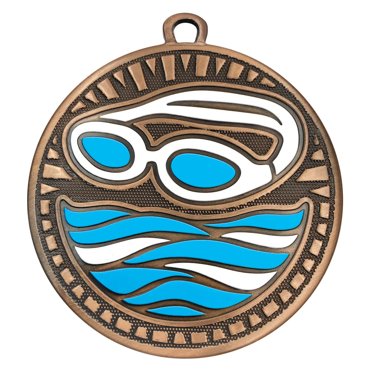 Bronze swim spark with metal construction