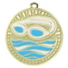 Shiny gold swim spark with metal construction