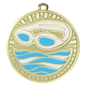 Shiny gold swim spark with metal construction