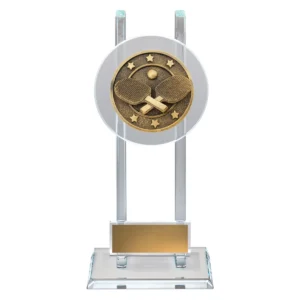 Gold table tennis spartan glass with glass construction