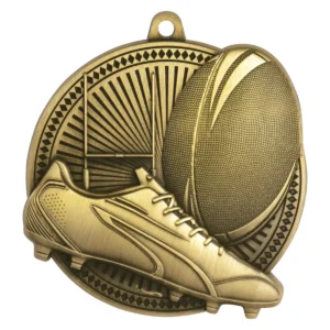 Gold tempo medal with metal construction