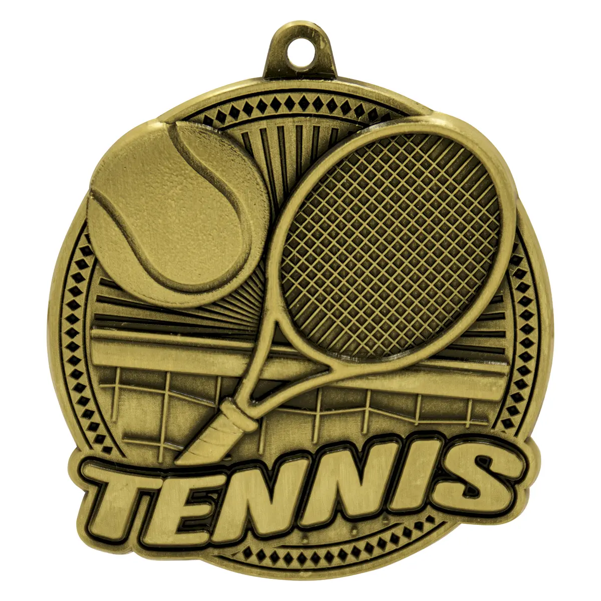 Gold tennis tempo with metal construction