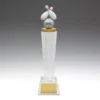 Tenpin crystal with crystal construction
