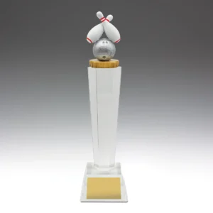 Tenpin crystal with crystal construction