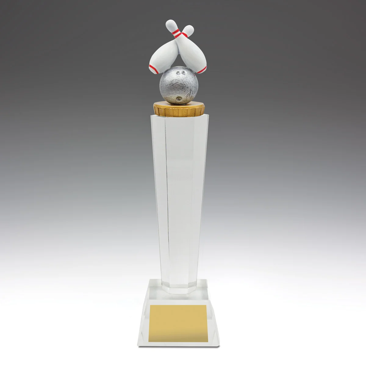 Tenpin crystal with crystal construction