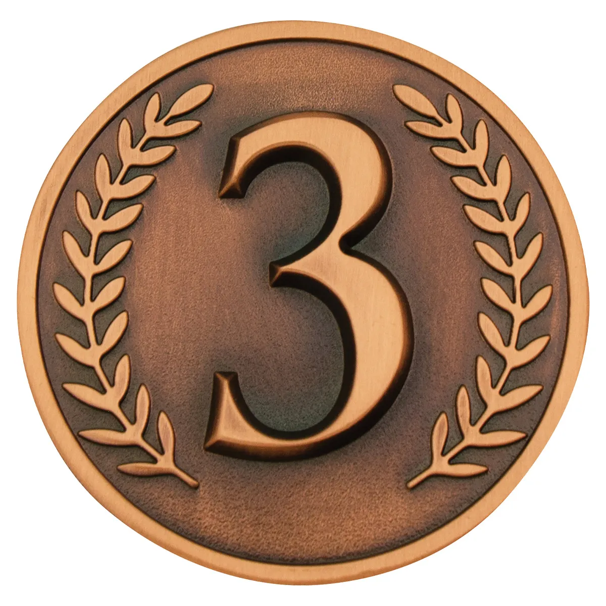 Bronze third place prestige with metal construction