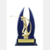 Blue / gold timber buildup golf with timber / plastic construction