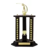 Blue / gold timber buildup golf with timber / plastic construction