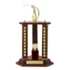 Woodgrain / gold timber buildup golf with timber / plastic construction
