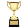 Gold ultimate gold cup with metal / plastic construction