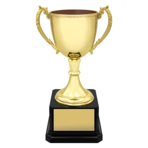 Gold ultimate gold cup with metal / plastic construction