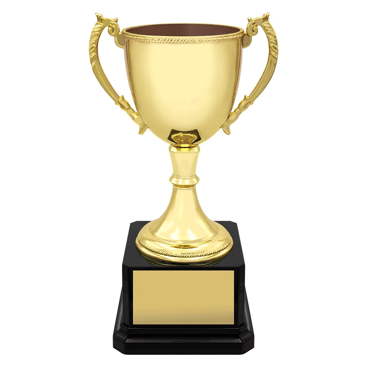 Gold ultimate gold cup with metal / plastic construction