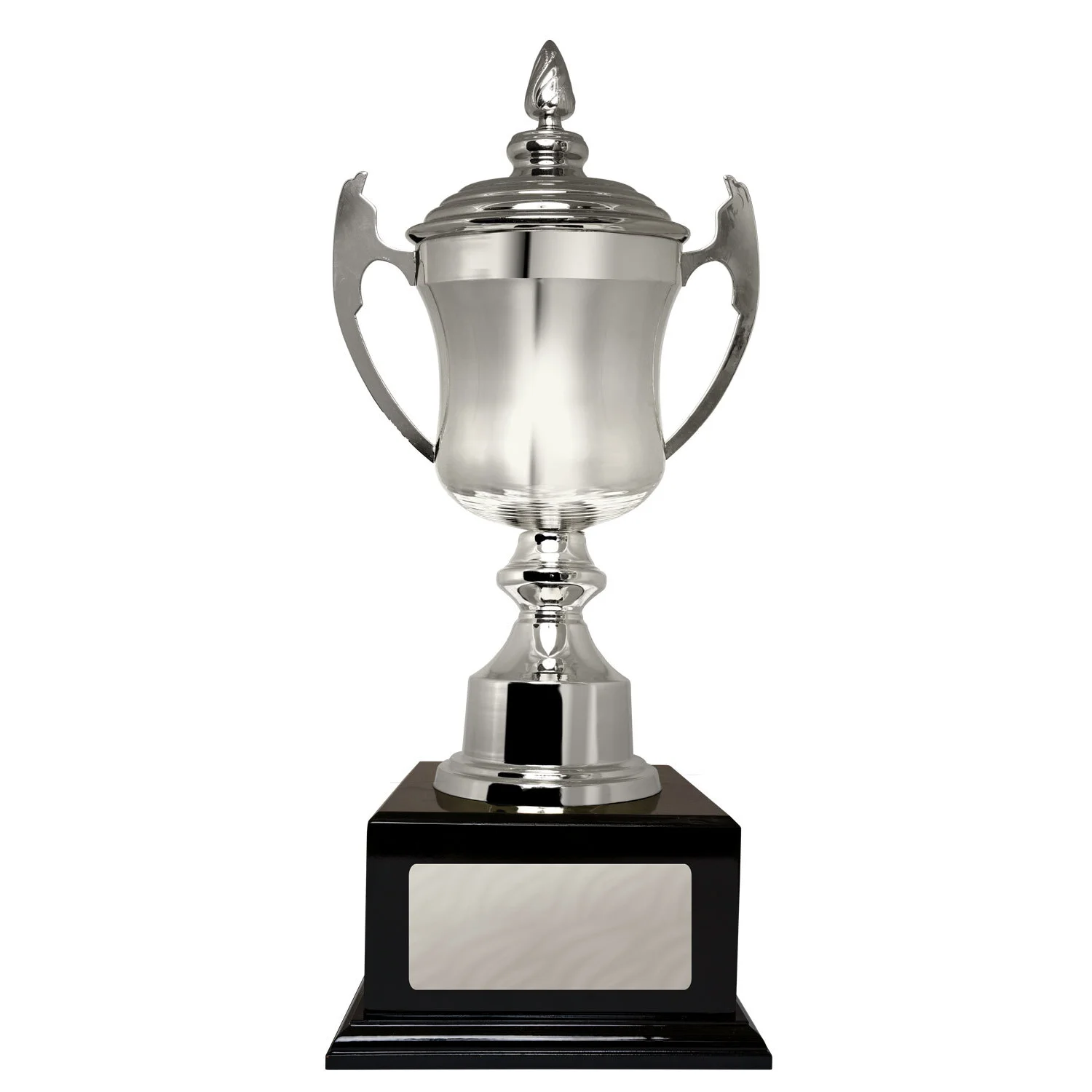 Black / silver umbria cup with metal / timber construction