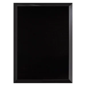 Black value plaque black with timber construction
