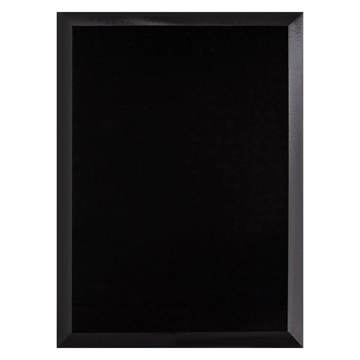 Black value plaque black with timber construction