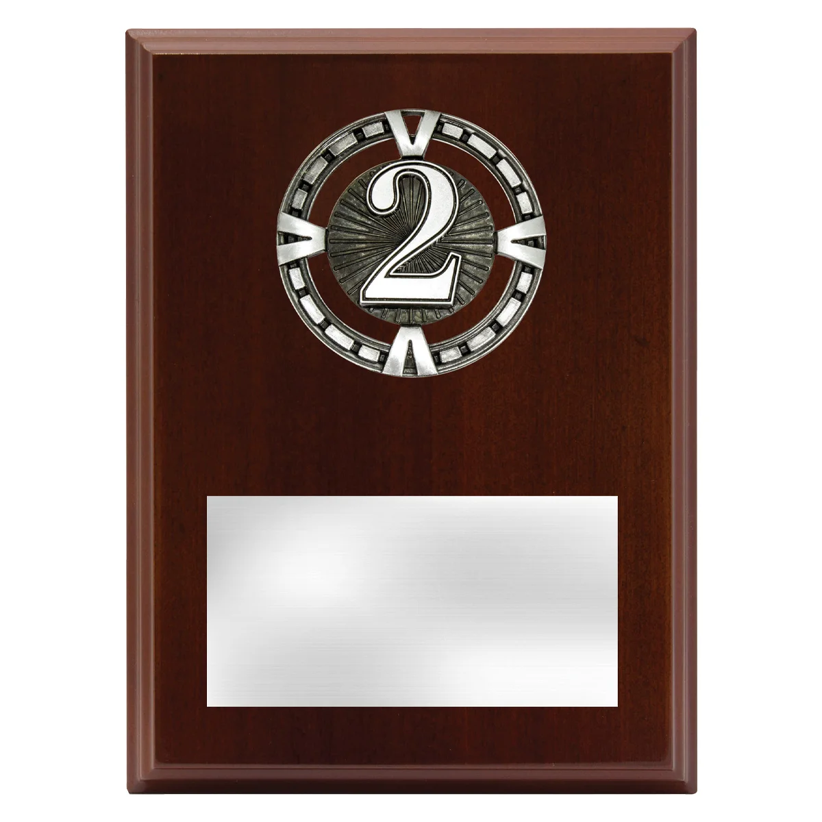 Walnut varsity plaque - 2nd with timber / metal construction