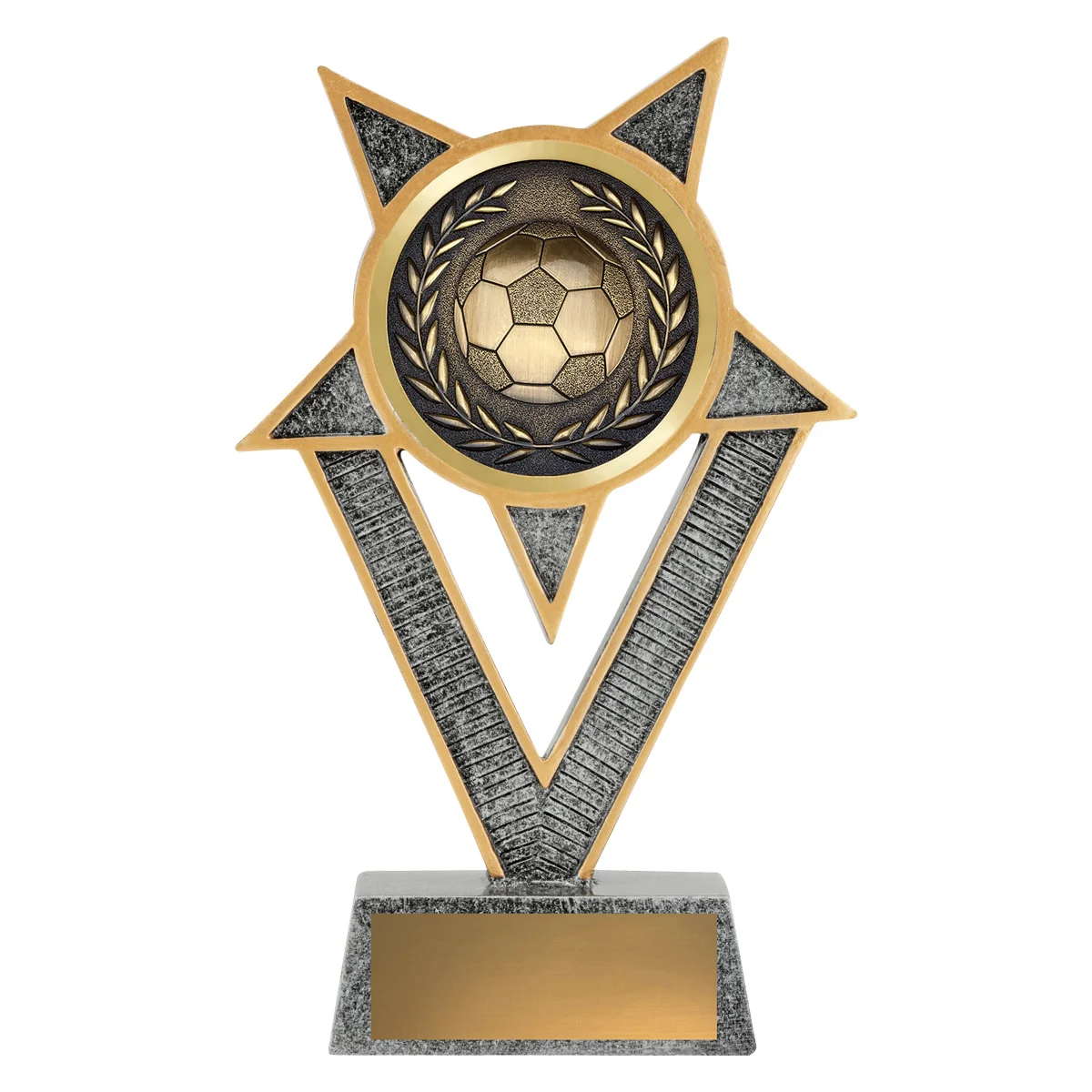 Silver ventura - football antique with resin construction