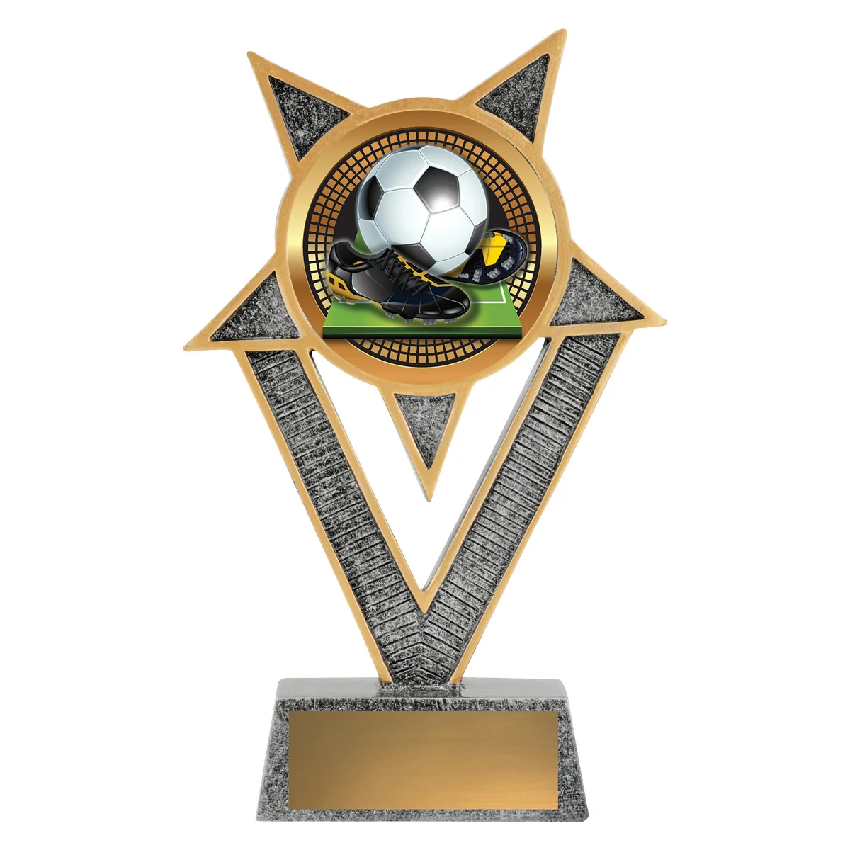 Silver ventura - football with resin construction